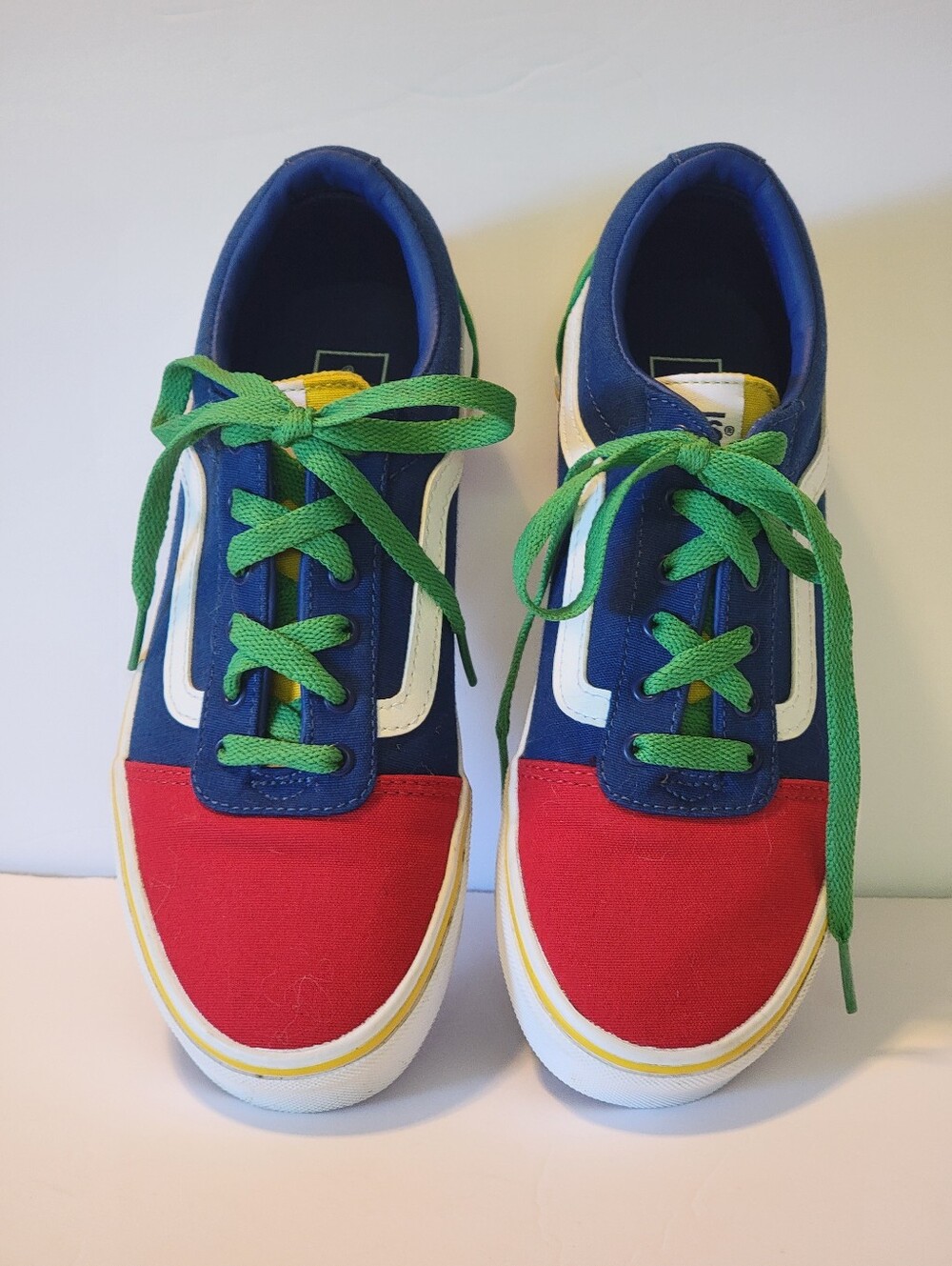 Vans Off The Wall Old Skool Color-Block Sneakers 4.5 Youth